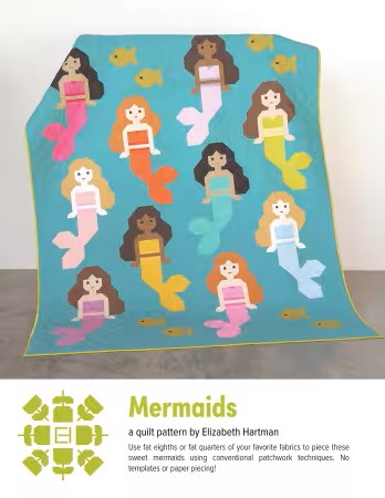Quilt Pattern: Mermaids by Elizabeth Hartman