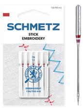 Load image into Gallery viewer, SCHMETZ Embroidery Needles, Household Sewing Machine Needles (5pc pack)