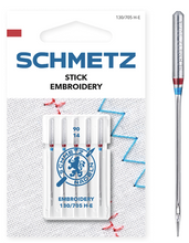 Load image into Gallery viewer, SCHMETZ Embroidery Needles, Household Sewing Machine Needles (5pc pack)