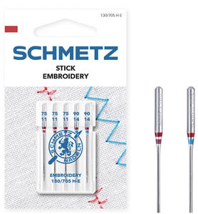 SCHMETZ Embroidery Needles, Household Sewing Machine Needles (5pc pack)