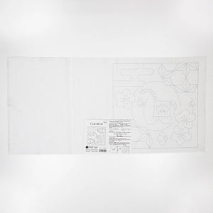 Olympus #H-1011_2011 Hana-Fukin Sashiko, Horse & Hemp Leaves (White OR Indigo)