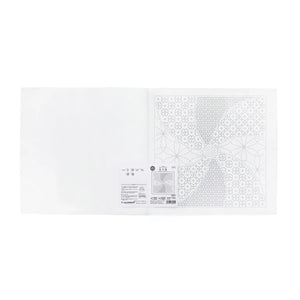 Olympus #H-1144_2144 Japanese Sashiko Hitomezashi, Hana-Fukin Sashiko Sampler - Hana Temarii (White OR Indigo)