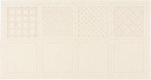 Load image into Gallery viewer, LECIEN COSMO Hidamari Hitomezashi Sampler B for set of 4 Coasters, Select Fabric Colour (3 colours available)