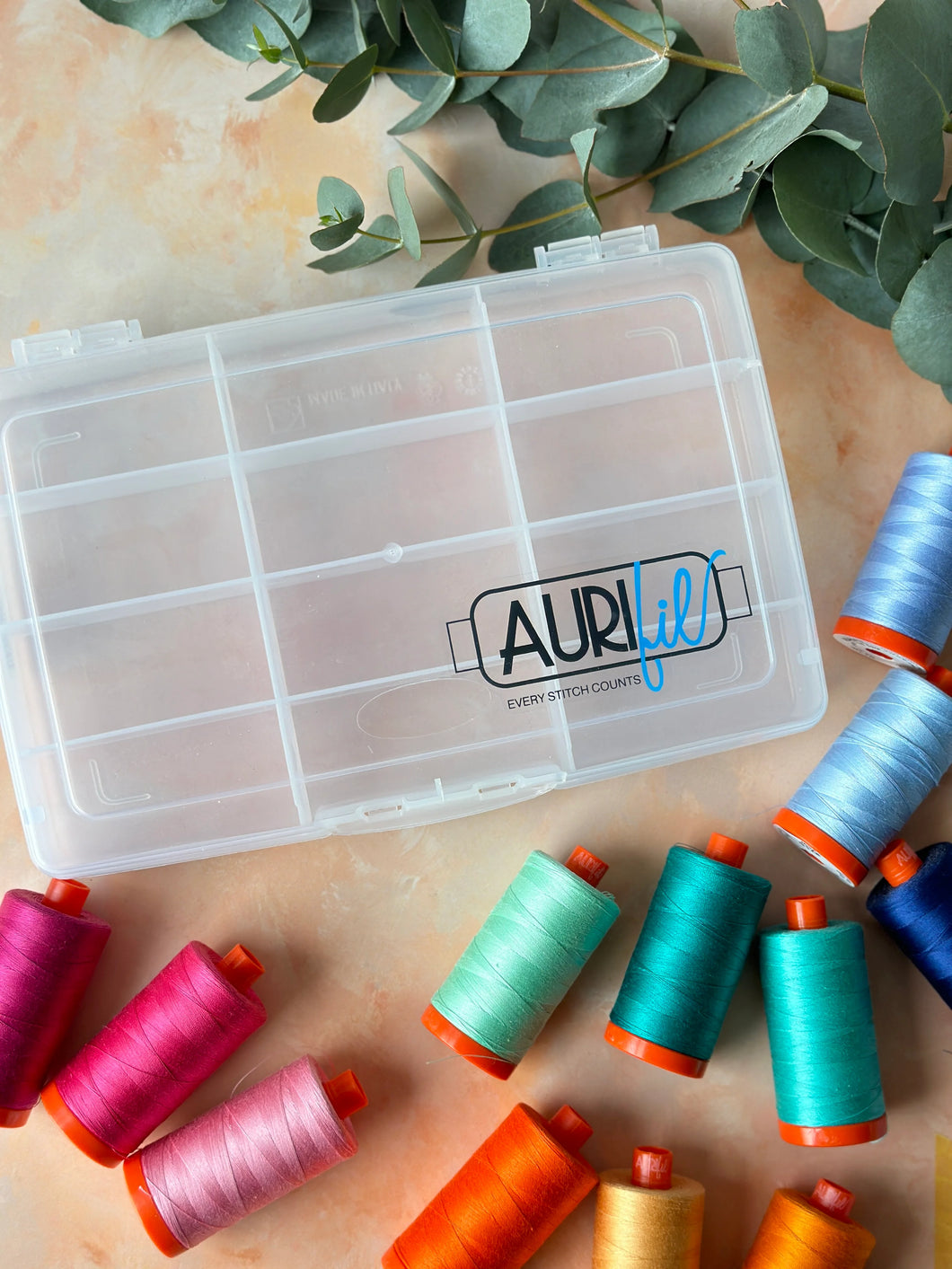 Aurifil 12-Spool Case, Empty (Threads not included)