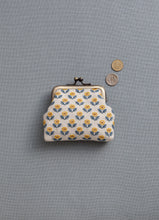 Load image into Gallery viewer, LECIEN COSMO Jizashi Counted Stitch Gamaguchi Kiss-lock Purse Sewing Kit, No. 2309 Yellow Wild Flowers