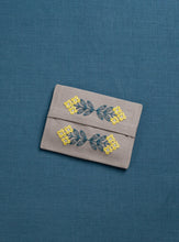 Load image into Gallery viewer, LECIEN COSMO Jizashi Counted Stitch Pocket Tissue Pouch Sewing Kit, No. 2315 Gray