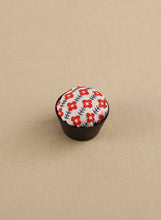 Load image into Gallery viewer, LECIEN COSMO Jizashi Counted Stitch Pin Cushion with Wooden Bowl Sewing Kit, No. 2317 Red Flowers