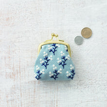 Load image into Gallery viewer, LECIEN COSMO Jizashi Counted Stitch Small Gamaguchi Kiss-lock Purse Sewing Kit, No. 2705 Mayflowers