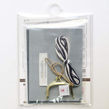 Load image into Gallery viewer, LECIEN COSMO Jizashi Counted Stitch Small Gamaguchi Kiss-lock Purse Sewing Kit, No. 2705 Mayflowers