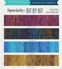 Load image into Gallery viewer, BUNDLE (Select Size): Bit By Bit Batik by Anthology Fabrics, 4 prints