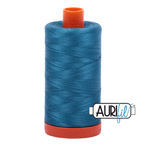 Aurifil 50wt Thread - Large spool Medium Teal #1125