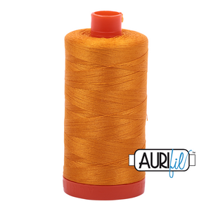 Aurifil 50wt Thread - Large spool Yellow Orange #2145