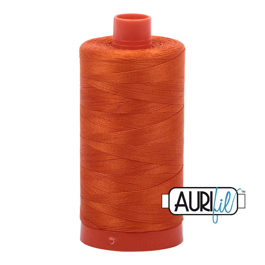 Aurifil 50wt Thread - Large spool Orange #2235