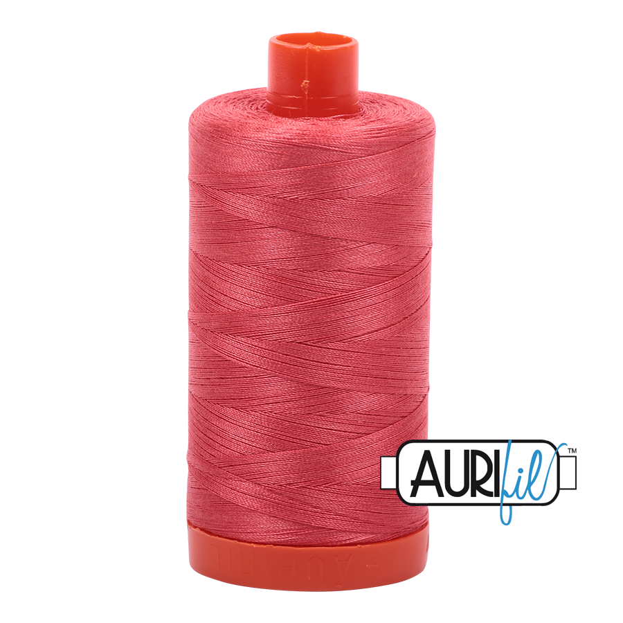 Aurifil 50wt Thread - Large spool Medium Red #5002