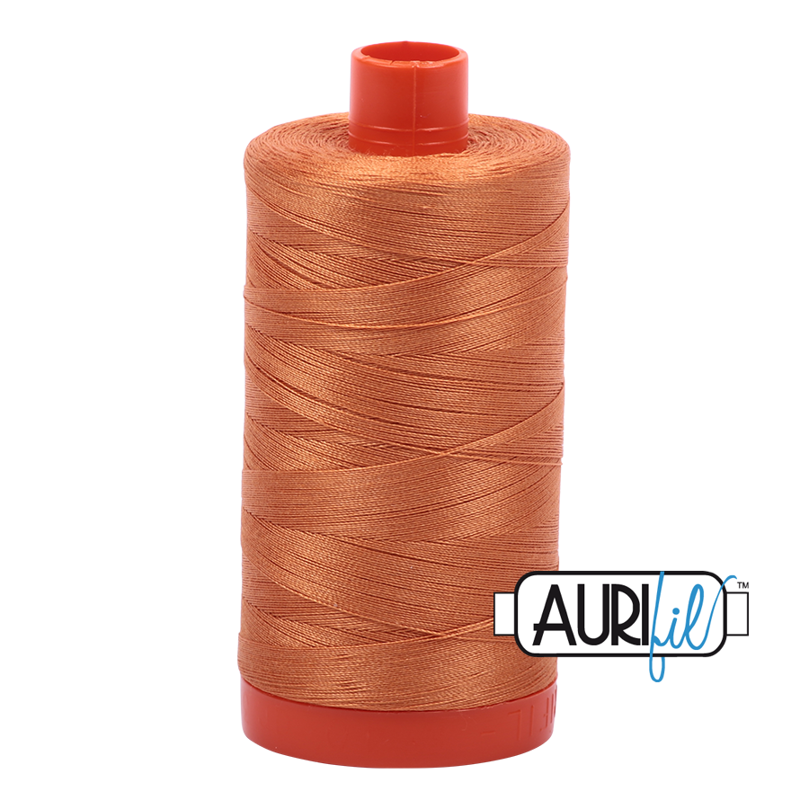Aurifil 50wt Thread - Large spool Medium Orange #5009