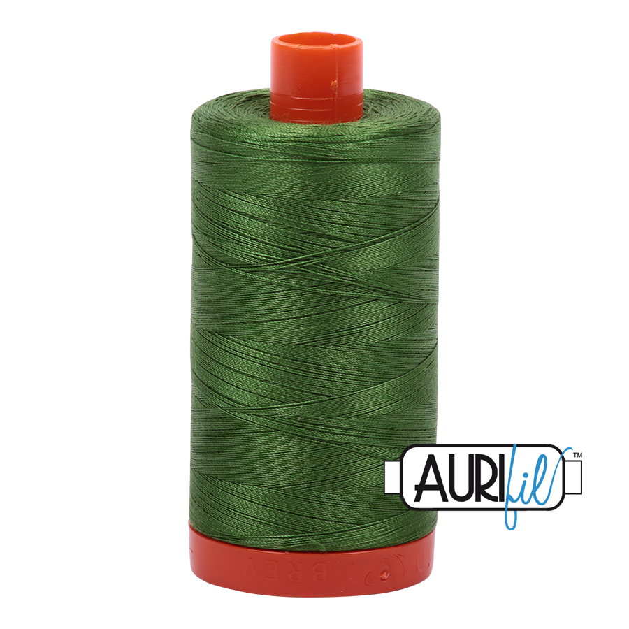 Aurifil 50wt Thread - Large spool Dark Grass Green #5018