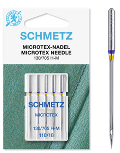 SCHMETZ Microtex Needles, Household Sewing Machine Needles (5pc pack)