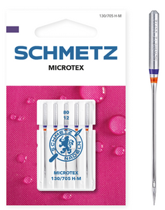 SCHMETZ Microtex Needles, Household Sewing Machine Needles (5pc pack)
