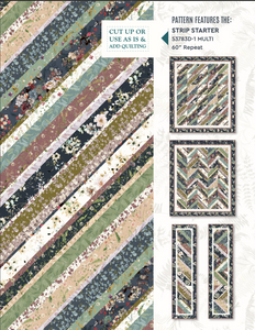 Perennial by Kelly Ventura, Fern in Teal, per half-yard