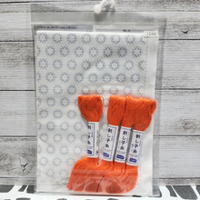 Load image into Gallery viewer, Olympus #SK-317 Japanese Sashiko Hitomezashi Kit - Star Candy (White)