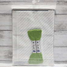 Load image into Gallery viewer, Olympus #SK-353 Japanese Sashiko Hitomezashi Kugurizashi (with Weaving) Kit - Arrows (White)