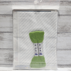 Olympus #SK-353 Japanese Sashiko Hitomezashi Kugurizashi (with Weaving) Kit - Arrows (White)