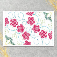 Load image into Gallery viewer, Olympus Sashiko Placemat Kit, Shochikubai Design (SK-505)