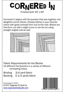 Quilt Pattern: Cornered In by Saginaw St Quilt Co