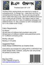 Load image into Gallery viewer, Quilt Pattern: Blue Onion by Saginaw St Quilt Co