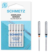 Load image into Gallery viewer, SCHMETZ Overlock Serger Jersey Needles, ELx705 SUK CF (5pc pack)