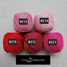 Load image into Gallery viewer, Olympus Sashiko Thread (Thin Type) Bundle Sets of 5 Balls  - Set 11 Valentine
