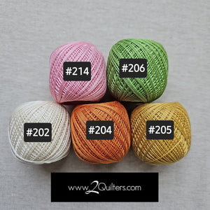 Olympus Sashiko Thread (Thin Type) Bundle Sets of 5 Balls  - Set 12 Parfait