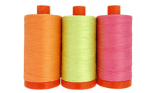 Load image into Gallery viewer, Neon By Tula Pink, Aurifil 50wt, 3-large spool box