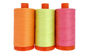 Neon By Tula Pink, Aurifil 50wt, 3-large spool box