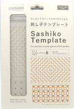 Load image into Gallery viewer, LECIEN COSMO Hidamari Sashiko Hitomezashi Template, No. 412411 Persimmon Flower B / Coin-Shaped Pattern