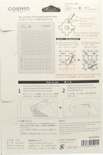 Load image into Gallery viewer, LECIEN COSMO Hidamari Sashiko Hitomezashi Template, No. 412411 Persimmon Flower B / Coin-Shaped Pattern