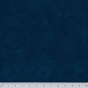 Windham Fabrics, 108" Wide Quilt Back, Radiance in Navy, per half-yard