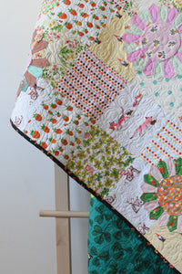 Heather Ross by Studio Edit, Gnomes in Yellow, by Heather Ross for Windham Fabrics, per half-yard