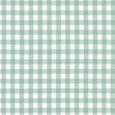 Kitchen Window Wovens, Small Gingham in Sage, per half-yard