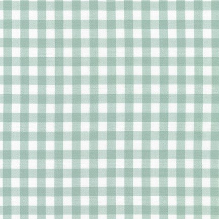 Kitchen Window Wovens, Small Gingham in Sage, per half-yard