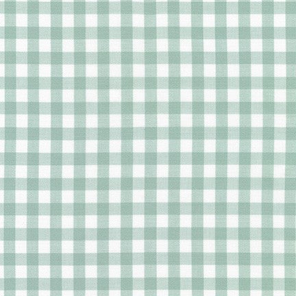 Kitchen Window Wovens, Small Gingham in Sage, per half-yard