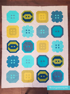 Buttoned Up Quilt Pattern, by Pen + Paper Patterns