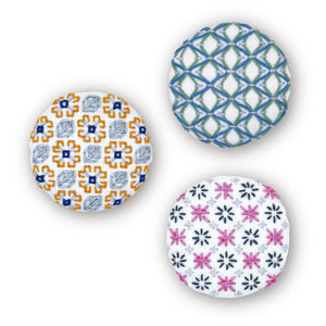 Olympus Japanese Sashiko Hitomezashi Set of 3 Button Pin Brooch Kit - Select Design