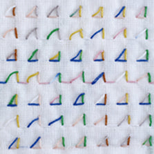 Daruma Sashiko Thread (Thin Type) – 8-colour Variegated in 40m Card Bobbin, 2 colours available