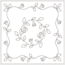 Load image into Gallery viewer, Daruma #105 Japanese Yume-Fukin Sashiko Sampler (White)