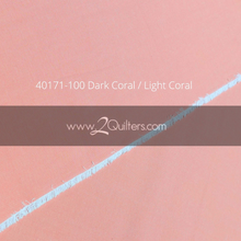 Load image into Gallery viewer, Artisan Cotton, Dark Coral-Light Coral, per half-yard