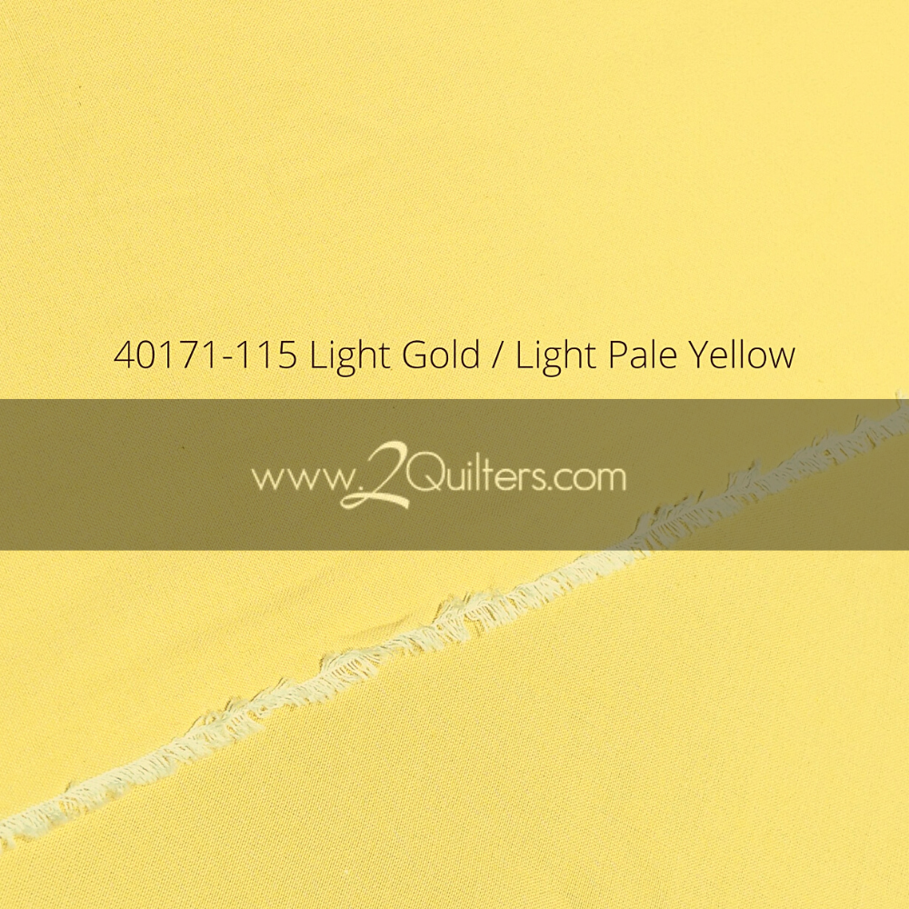 Artisan Cotton, Light Gold-Light Pale Yellow, per half-yard