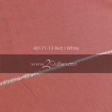 Load image into Gallery viewer, Artisan Cotton, Red-White, per half-yard