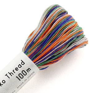 Olympus Sashiko Thread - 11 Variegated Colours (100m skein), Select Colour