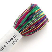 Load image into Gallery viewer, Olympus Sashiko Thread - 11 Variegated Colours (100m skein), Select Colour